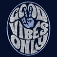 thumbnail image 2 of Men's Lost Gods Good Vibes Only Peace Sign Distressed Pull Over Hoodie, 2 of 4