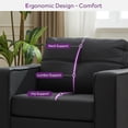 thumbnail image 4 of AODAILIHB Single Sofa Armchair, Modern Linen Fabric Sofa with Side Organizer Pockets for Living Room, Bedroom, Office, 4 of 9