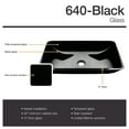 thumbnail image 3 of MR Direct 640 Black Vessel Sink Ensemble with a Brushed Nickel finish 718 faucet and pop-up drain., 3 of 7
