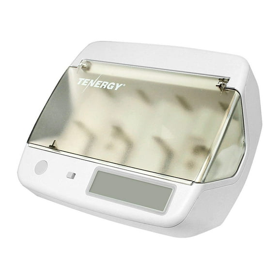 Tenergy TN299 Universal Battery Charger, Hybrid NiCd, Li-ion, LiFePO4 NiMH Smart Battery Charger for Rechargeable AA, AAA, C, D, 9V, 18650, 14500, 10440 Batteries with 4 Independent Charging Slots