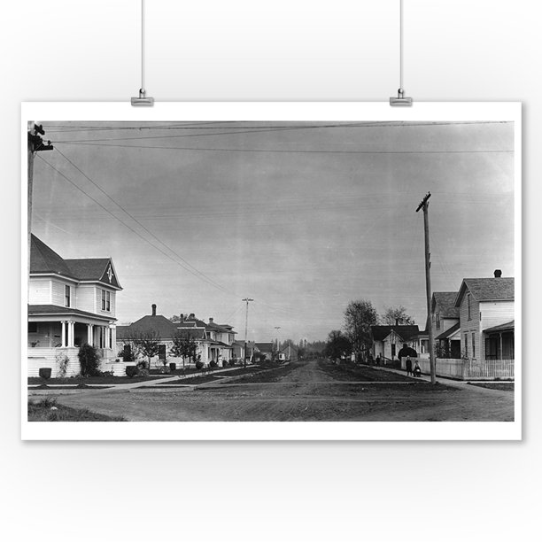 Lebanon, Oregon Residence Street View Photograph (9x12 Art Print, Wall