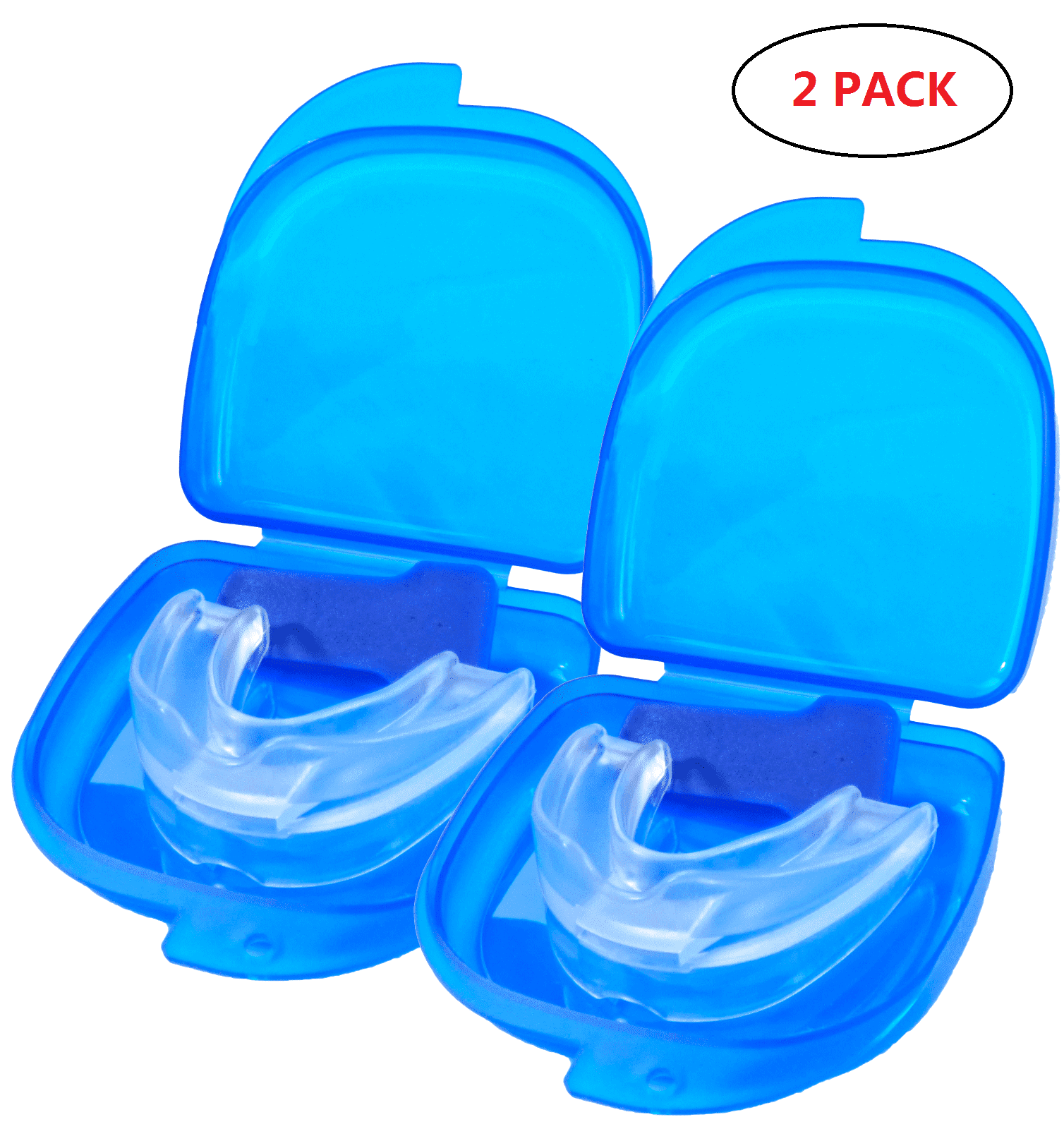 2PCS Stop Snoring Mouthpiece Guard Anti Snore Sleep Bruxism Apnea Teeth