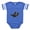 Royal Blue, variant on - African Gray Parrots - Cute Infant Baby Football Bodysuit