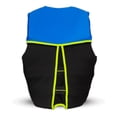 thumbnail image 4 of O'Brien Junior V-Back Neoprene USCGA Life Jacket with Front Zipper, Blue/Green, 4 of 6