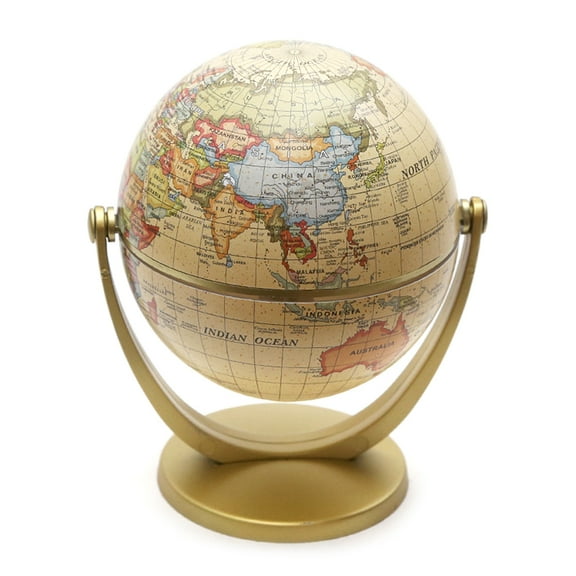 MANNYA Vintage English Edition Globe World Map Decoration Earth Globes with Base Geogra