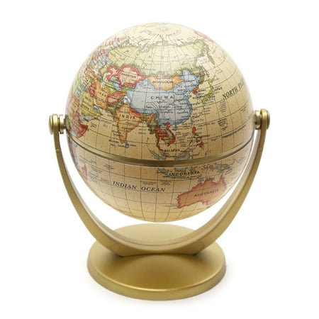 MANNYA Vintage English Edition Globe World Map Decoration Earth Globes with Base Geogra