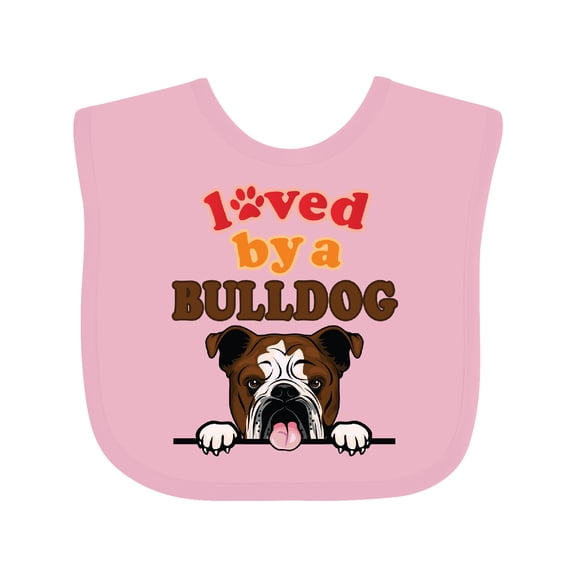 Inktastic English Bulldog Dog Girls Baby Bib