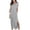 Gray, variant on Womens Maxi Dresses with Pockets V Neck Short Sleeve Casual Dress Split Long Loose Summer Dresses (Gray, L)