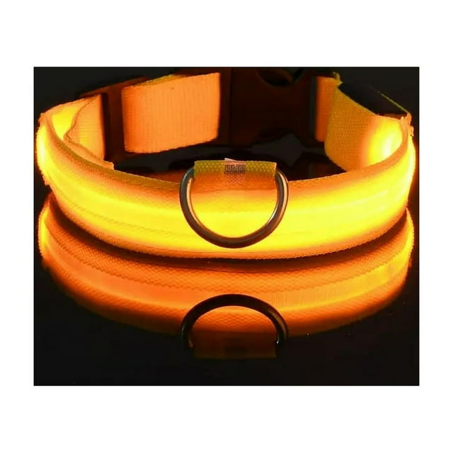 EIMELI Pet Collar Cat Luminous Pet LED No Printed Luminous Safety Collar for Cats Dogs
