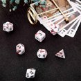 thumbnail image 4 of RPG DND Role Playing Games: Blood Splatter Polyhedral 7-Die Set - 14 Pieces_Special Gift, 4 of 5