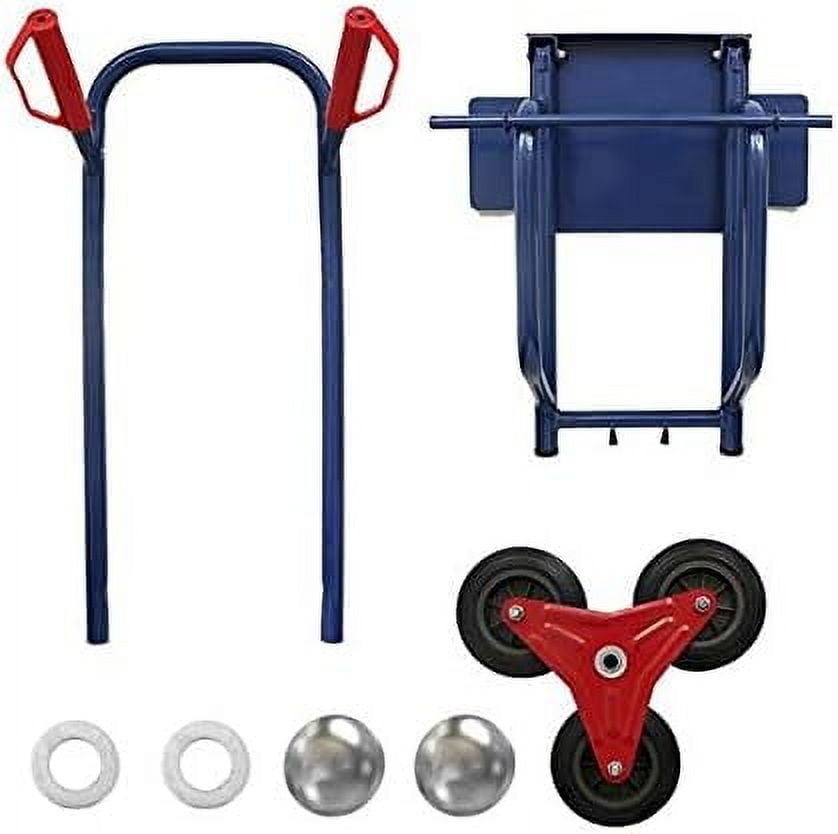 Stair Climbing Hand Truck - 440lb Capacity, Heavy Duty Warehouse Appliance Cart