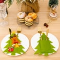 thumbnail image 6 of Bouanq Christmas Decorations Xmas Tree Decor Christmas Decorations Table Decoration Tree Shaped Knife And Fork Set Elderly Knife And Fork Bag Christmas Tree Ornaments Gifts for Xmas Wedding Holiday, 6 of 6