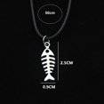 thumbnail image 6 of Huepoe 10 Pcs Unisex Necklace Fish Bone Pendant Alloy Korean Wax Thread Daily Occasion Jewelry Valentines Birthdays Anniversaries Gift Necklace for Families, 6 of 8
