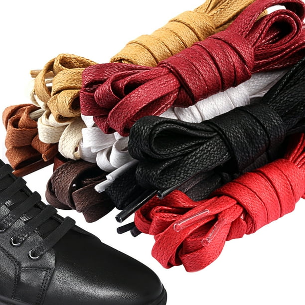 Flat waxed laces clearance