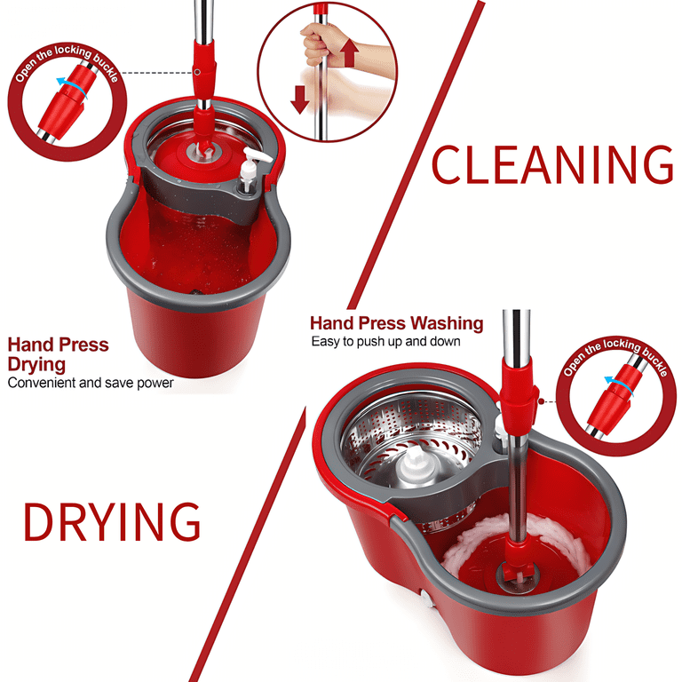 Spin Mop and Bucket System, 61 Spin Mop and Bucket System, 61