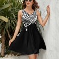 thumbnail image 3 of Keffiyeh Neck Scarf Dress Fashion Beach Long Dresses Female Party Printed Sundress, 3 of 7