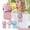 Pink, variant on Portable Folding Fan, Hanging Neck Fan with Desktop Stand, Pocket Small Cooling Fan for Office Outdoor Travel, USB Rechargeable