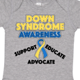 thumbnail image 4 of Inktastic Down Syndrome Awareness Support, Educate, Advocate Boys or Girls Baby Bodysuit, 4 of 5
