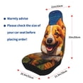 thumbnail image 4 of Sikiie Artistic Sunflower Corgi Car Seat Protector 2 Pack Car Seat Cushion Mat, Car Seat Covers for SUV, Truck, Van, 4 of 7
