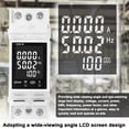 thumbnail image 3 of Circuit Din Rail Mounted Circuit Breaker Meter 85-265V 63A Voltmeter Digital Current and Voltage Meter Multifunctional Voltage Current Power Electricity Frequency Factor Detector, 3 of 6