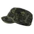 thumbnail image 3 of D&Y Unisex Cotton Distressed Layered Frayed Cadet Military Cap, Camo, 3 of 4