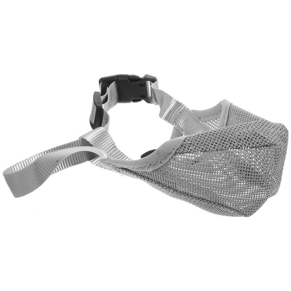 IBASETOY Chihuahua Muzzle Barking Grey PVC 1Pack Adjustable Design