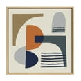 thumbnail image 2 of Kate and Laurel Sylvie Abstract Mid Century Modern Framed Canvas Wall Art by Rachel Lee of My Dream Wall, 22x22 Natural, Modern Modern Abstract Wall Décor, 2 of 6