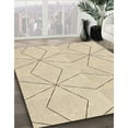 thumbnail image 3 of Ahgly Company Tapis d'Intérieur Lavable en Machine Carré Transitionnel Vanille Or, 6 Pieds Carré, 3 of 7