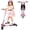Pink, variant on Wheelive Kids 3-in-1 Drift Scooter – Foldable Light-Up Wiggle, Kick & Push Modes, Adjustable Handlebar, Safe 3-Wheel Ride, Outdoor, Travel, Playground, White