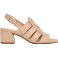 thumbnail image 2 of EASY SPIRIT EVOLVE Womens Beige Strappy Woven Cushioned Comfort Mona Square Toe Block Heel Buckle Leather Slingback Sandal 8.5 M, 2 of 5