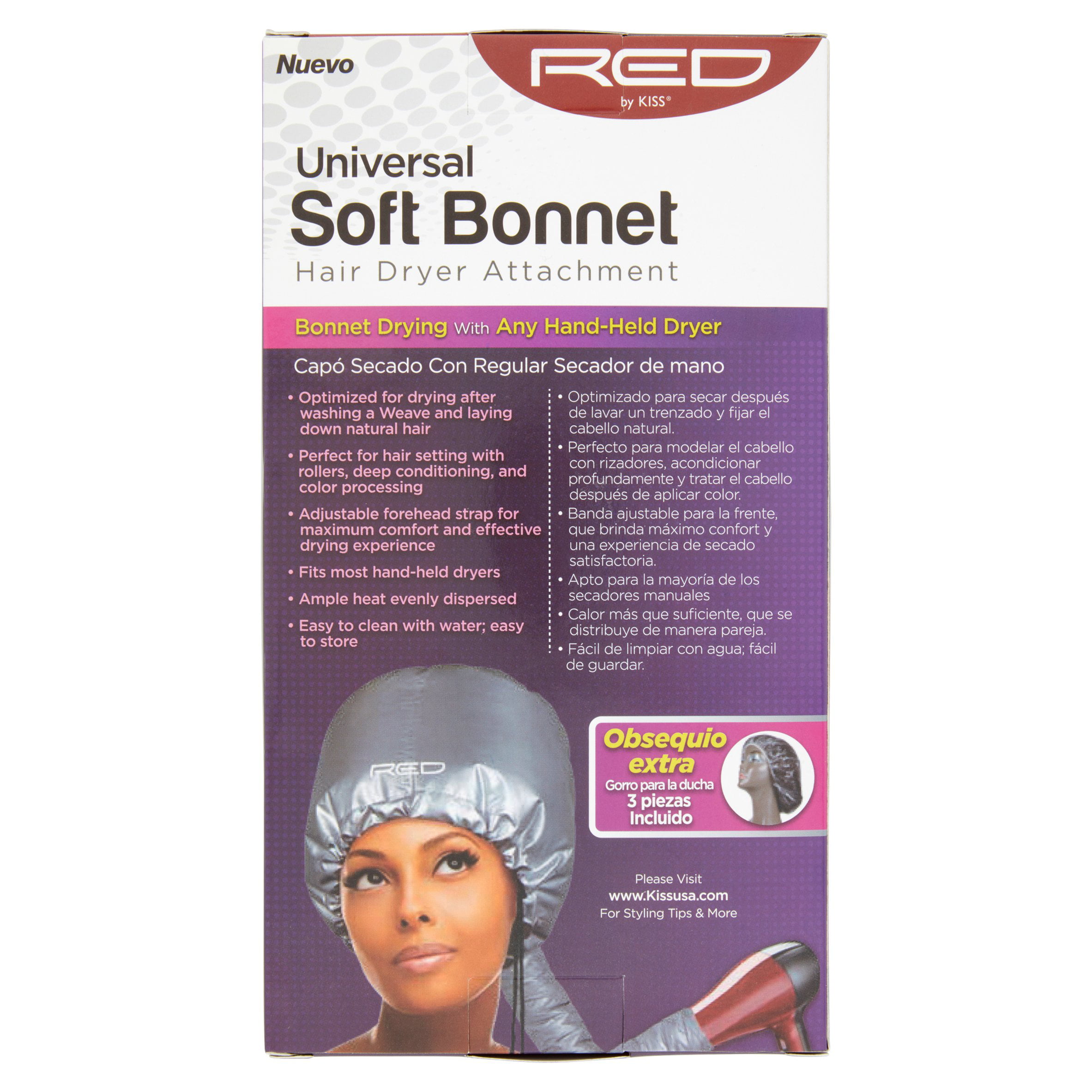 Red By Kiss Universal Soft Bonnet Hair Dryer Attachment Walmartcom