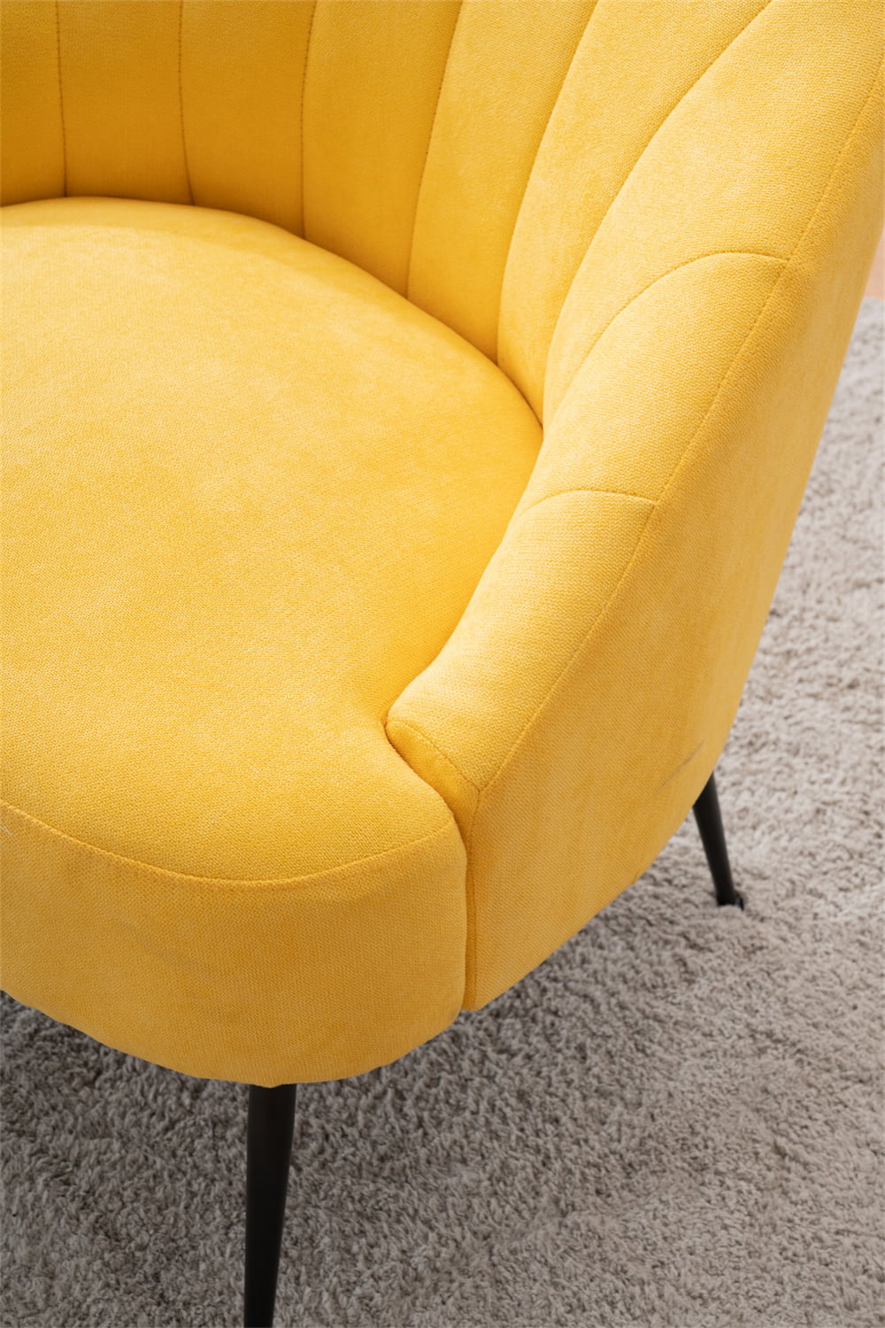 Modern Tall Back Accent Rocker Chair Fabric Upholstered Armchair with Side  Pockets, Leisure Single Sofa for Livingroom, Yellow - Yahoo Shopping