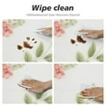 thumbnail image 4 of ONETECH Easter Tablecloth Round,Spring Flower Buffalo Plaid Bunny Ear Table Cover Easter Bunny Table Cloths Polyester Waterproof Polyester for Table Cover Kitchen Party Dining Picnic Decoration, 4 of 7