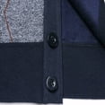 thumbnail image 3 of Oplxuo Winter Sweater Vest for Men Button Down V Neck Sleeveless Cardigans Fleece Lined Knitted Warm Waistcoat, 3 of 4