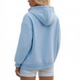 thumbnail image 5 of UAYOTSE Womens Zip Up Hoodies Casual Long Sleeve Oversized Sweatshirts Y2K Fall Fashion Jackets with Pockets(G306-Light Blue,S), 5 of 9