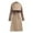 1-Khaki, variant on Women's Trench Coats Elegant Double Breasted Classic Notch Lapel Overcoat With Belt Oversize Windproof Overcoat