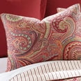 thumbnail image 4 of Levtex Home Spruce Red Quilt Set- Twin Quilt + One Standard Pillow Sham -Paisley Pattern in Burgundy, Red, Tan, Grey - Quilt Size (68 x 86") and Pillow Sham Size (26 x 20”)- Reversible Pattern -Cotton, 4 of 5
