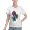 thumbnail image 1 of T-Shirt Basique à Manches Courtes pour Femmes Style de Rue Demon Slayer, 1 of 6