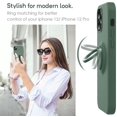 thumbnail image 2 of MOCCA Compatible with iPhone 12 Case, iPhone 12 Pro Case 6.1inch with Ring Kickstand |Super Soft Microfiber, 2 of 5