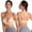 23-Beige, variant on YWDJ Bras for Women Plus Size Back Closures Lounge Bras Wirefree Comfortable Bras Spaghetti Straps Half Cup Push up Seamless Bras Padded Plus Size Bras Wrap Sleep Bras Gray M
