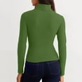 thumbnail image 6 of SHITINN Womens Long Sleeve Turtleneck Crop Tops Basic Slim Fitted Going Out T Shirts Winter Cloth Womens Tops Short Sleeve Womens Summer Blouses Womens Blouses, 6 of 6