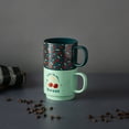 thumbnail image 5 of Thyme & Table 2 Pack Stacking Life is Sweet and Cherries Green Mugs 14.2 fl oz, Stoneware, 5 of 5