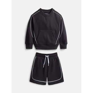 Athletic Works Boys Fleece Sweatshirt & Shorts Set