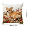 thumbnail image 3 of Short Lint Pillow Cover 18In 3D Embroidery Decor Case Design Organizer For Charming Printed Pattern Soft Comfortable Hold Couch Decor Multi Scene Use Bedroom Living Room Home Decor Pillowcases, 3 of 6