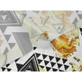 thumbnail image 5 of oneOone Velvet Yellow Fabric Triangle Craft Projects Decor Fabric Printed By The Yard 58 Inch Wide, 5 of 5