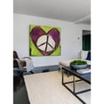 thumbnail image 4 of Marmont Hill "Peace Heart" by Tori Campisi Painting Print on Canvas, 4 of 5