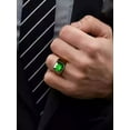 thumbnail image 4 of 1.95 Ct Emerald Cut Lab Created Green Emerald Solitaire Men's Pinky Ring 14K Black Gold Plated, 4 of 4