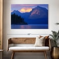 thumbnail image 3 of Elephant Stock Lake Mcdonald Mountain Scene Wall Art - Horizontal Canvas Wall Art - Living Room Wall Decor - Nature Canvas - Blue And Yellow Decor - 51" x 34", 3 of 8
