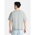 thumbnail image 3 of No Boundaries Oversized Boxy Fit Cropped Length New York City Graphic Tee Shirt, Men's & Big Men's, XS-5XL, 3 of 5