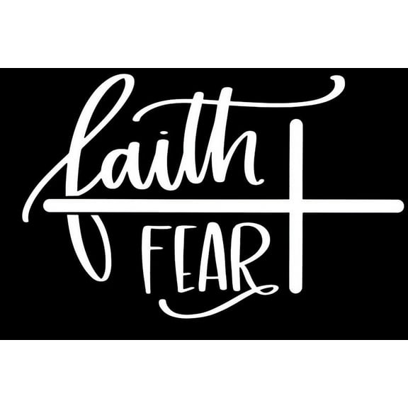 Faith Over Fear - Car Window - Premium Vinyl Decal/Sticker